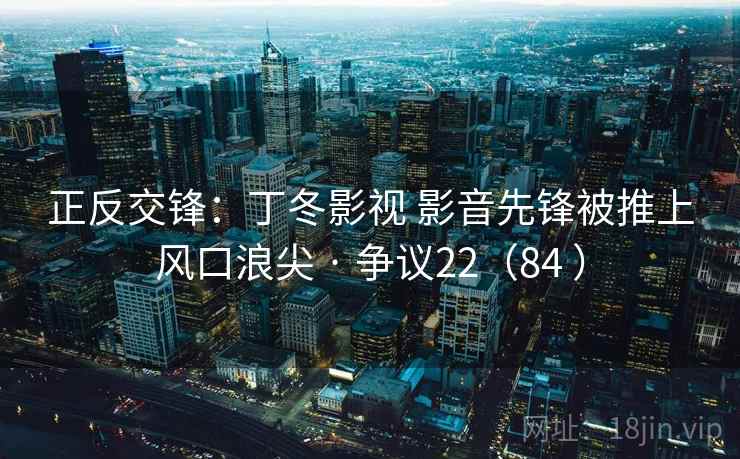 正反交锋：丁冬影视 影音先锋被推上风口浪尖 · 争议22（84 ）