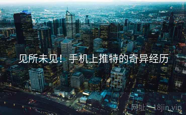 见所未见！手机上推特的奇异经历